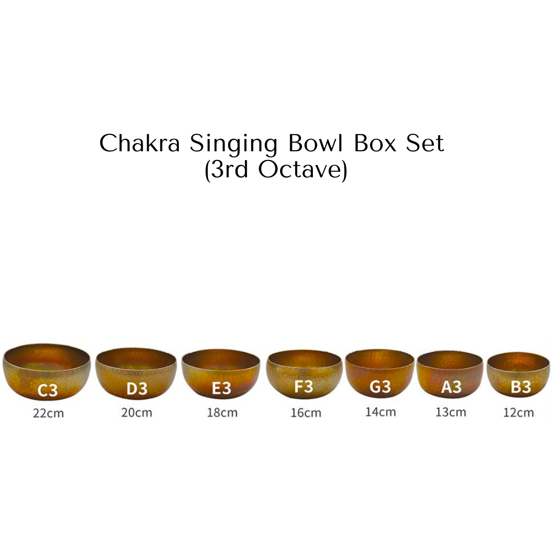 3rd octave singing bowl size